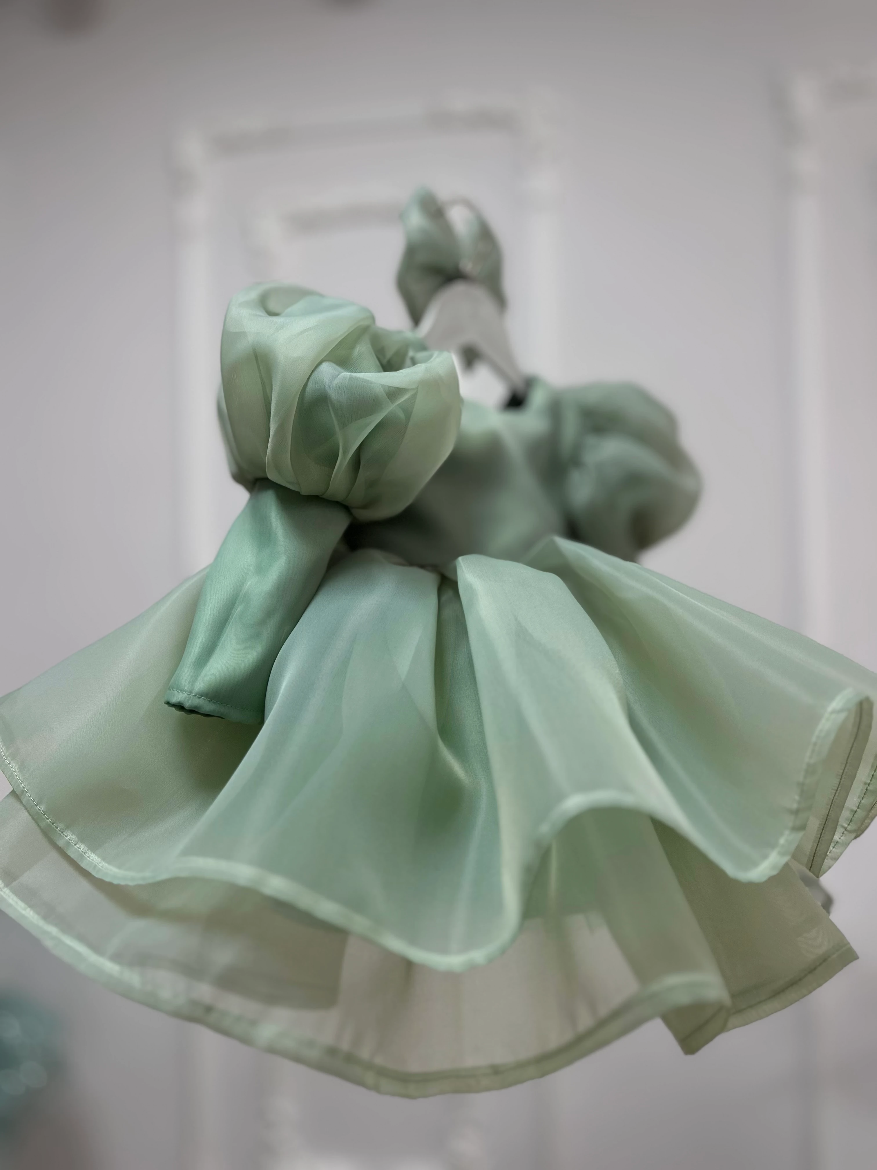 Su Yeşili kışlık Zarif Parti,Düğün Çocuk Abiyesi