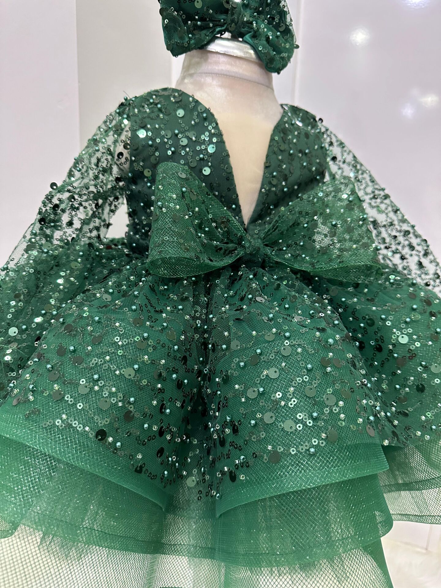 Zümrüt Nilüfer Elbise Yeşil