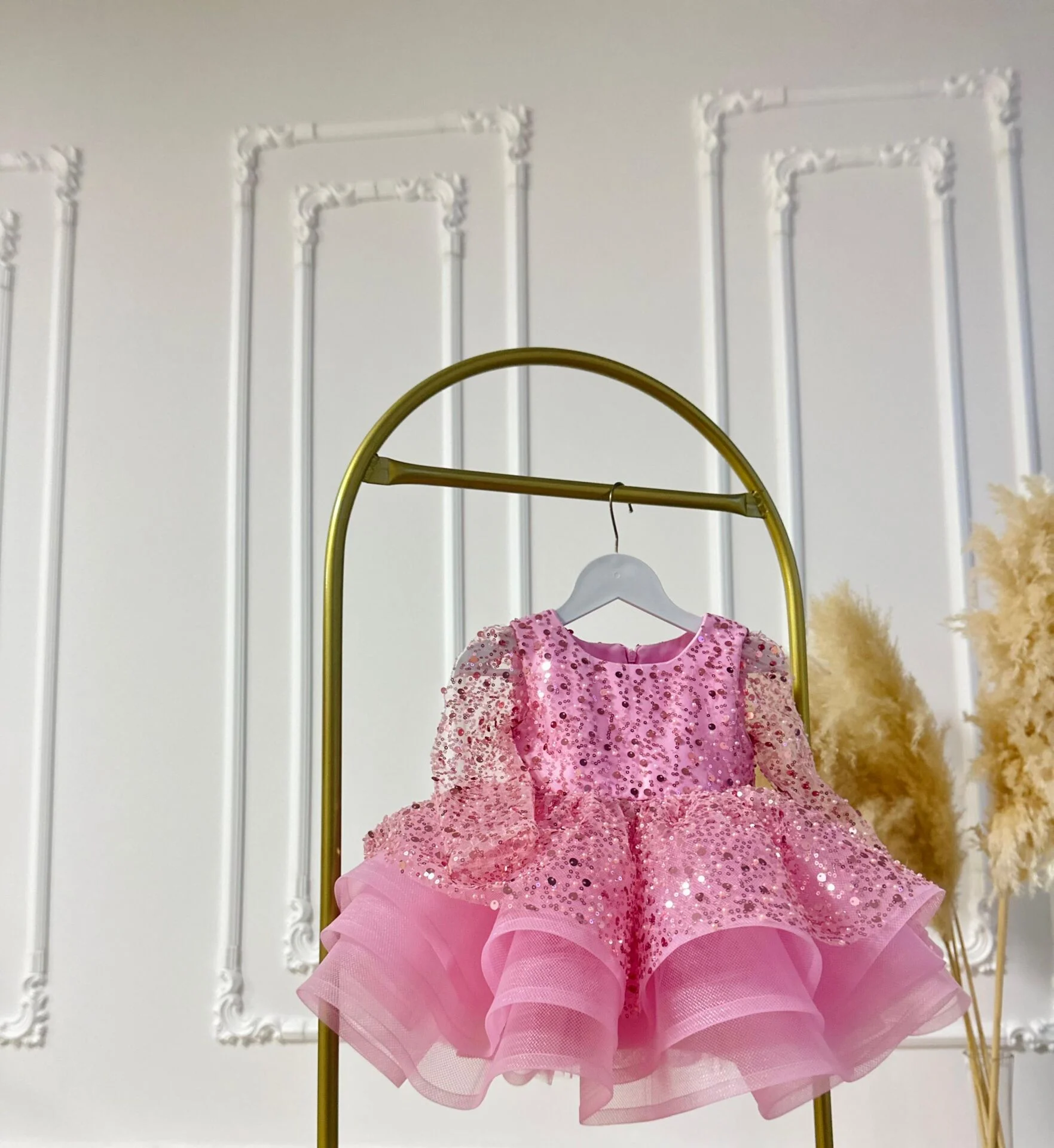 Kiraz Çiçeği Elbise Pembe