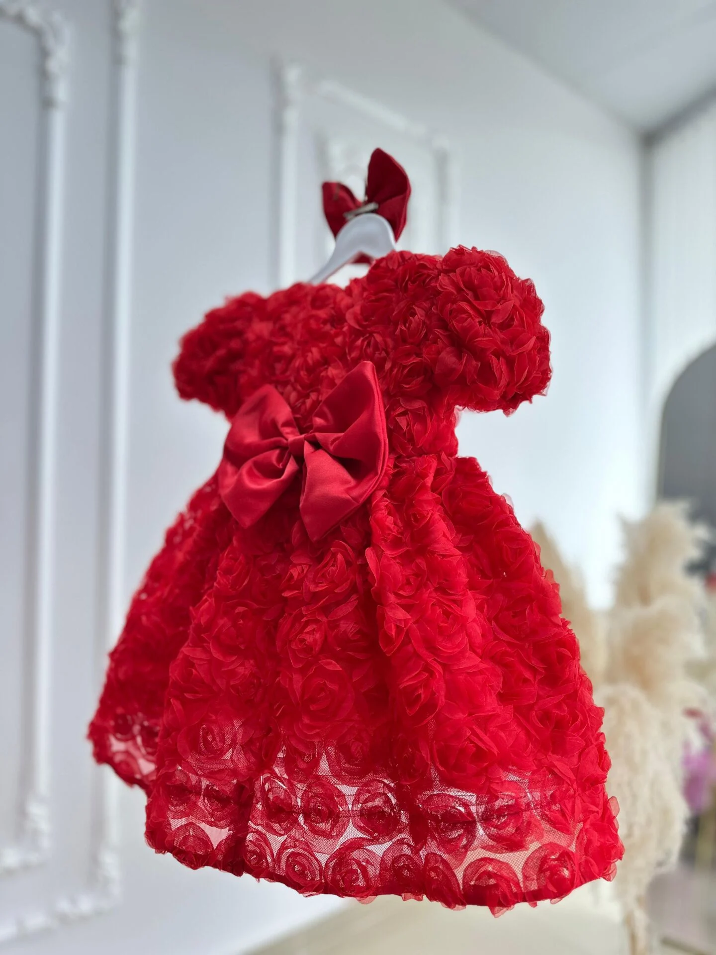 Gül Tomurcuğu Elbise Kırmızı