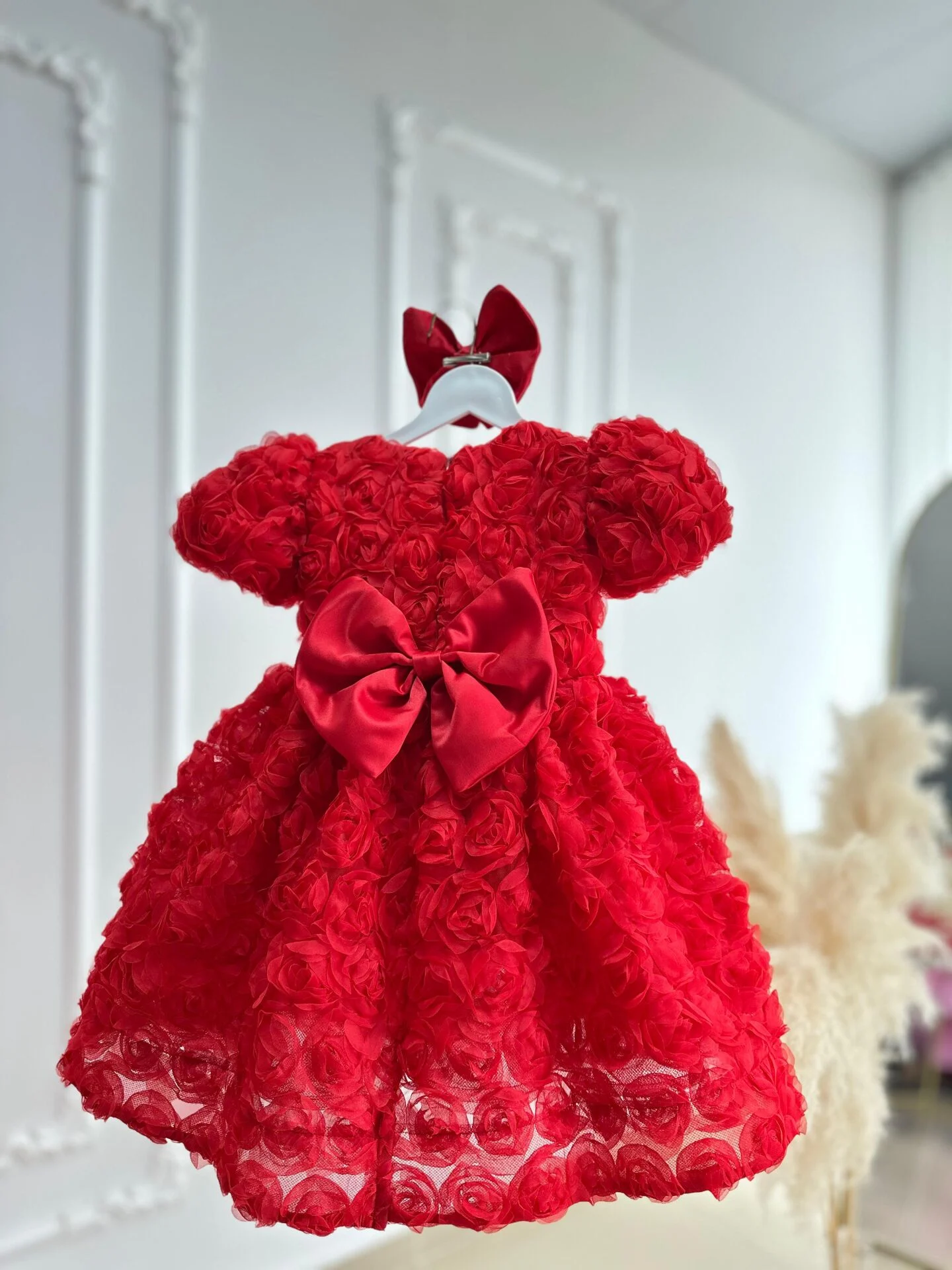 Gül Tomurcuğu Elbise Kırmızı