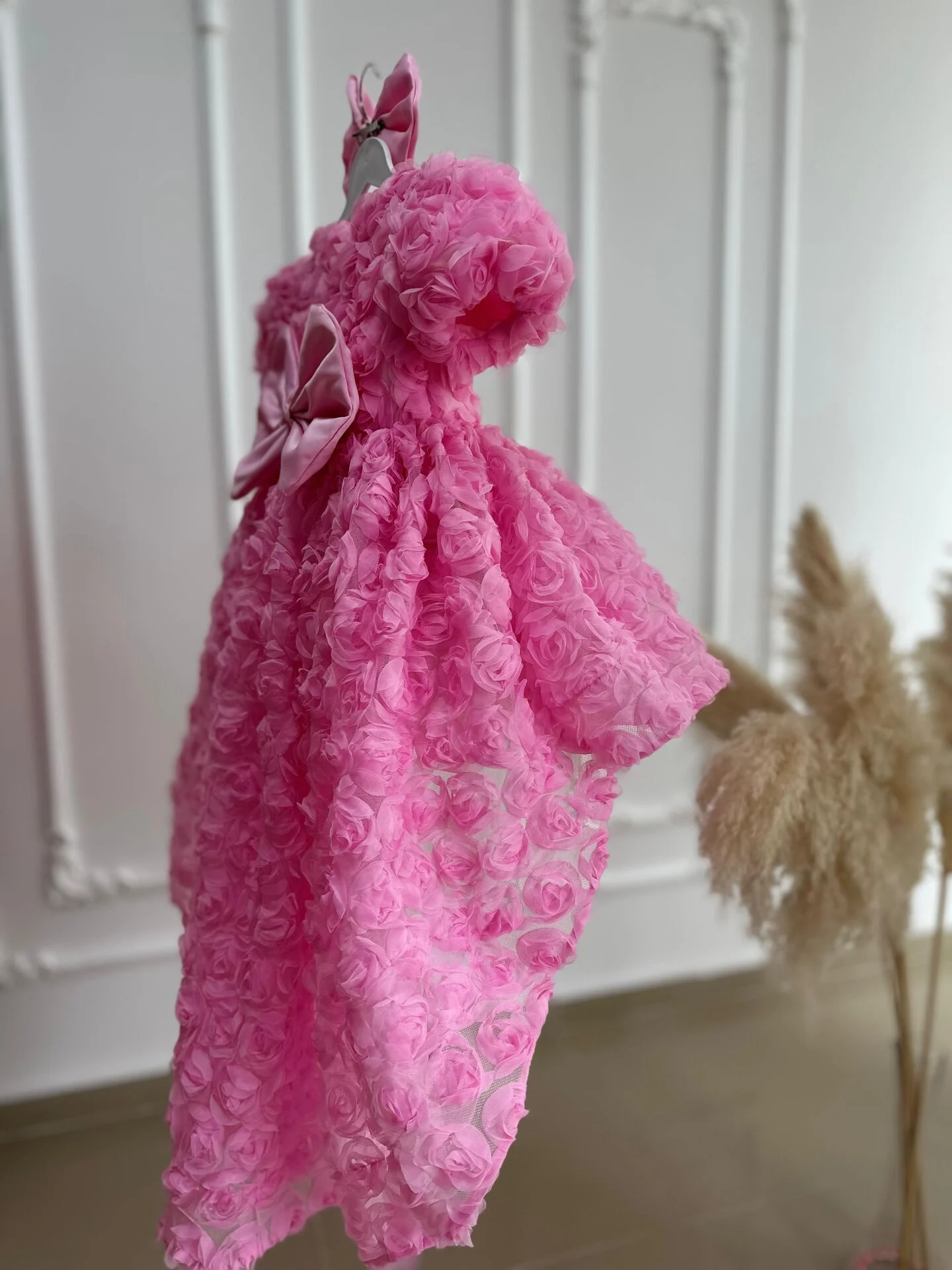 Gül Masalı Kuyruklu Abiye Pembe