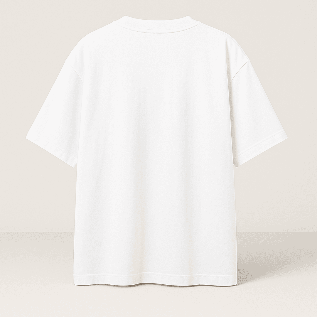 SOCLOUX APPAREL BASIC PREMIUM OVERSIZE T-SHIRT - BEYAZ