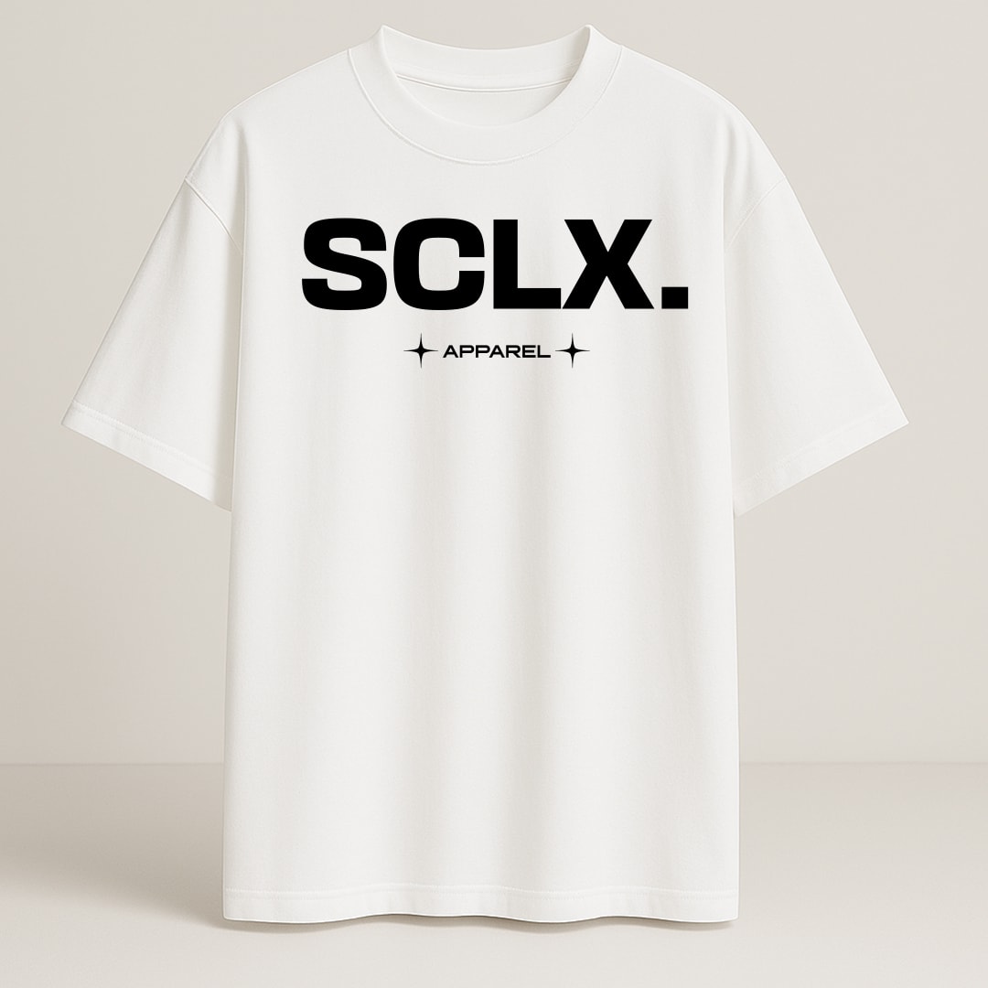 SCLX APPAREL PREMIUM OVERSIZE T-SHIRT - BEYAZ