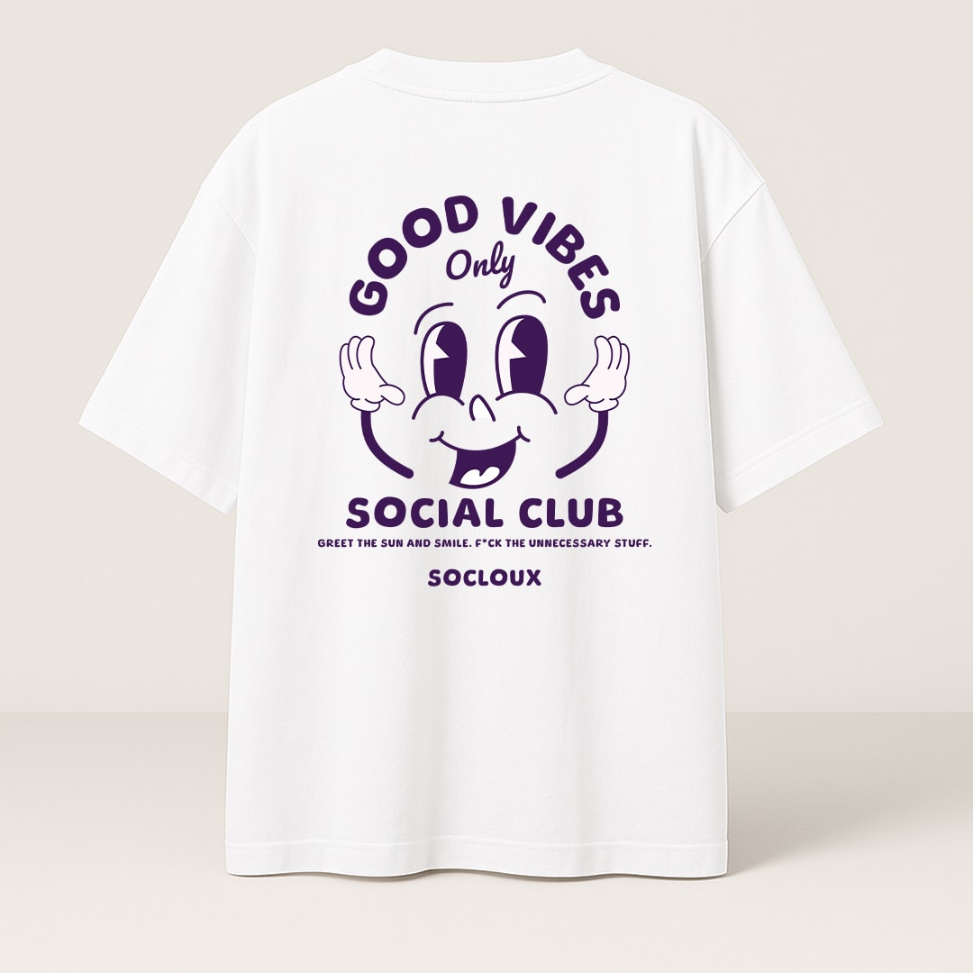 GOOD VIBES ONLY PREMIUM OVERSIZE T-SHIRT