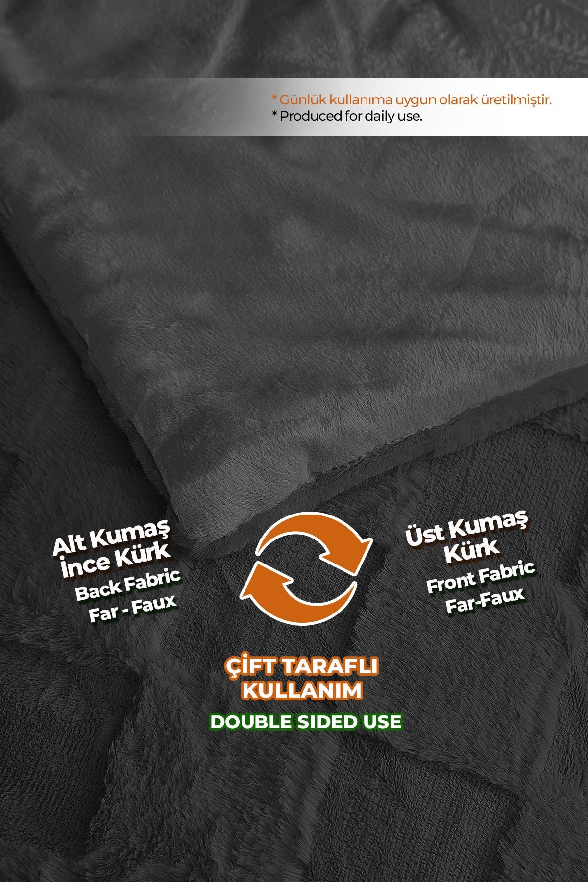 Çift (TARAFLI) Kişilik Yorgan Dolgulu Peluş Yumuşak Welsoft 1 Parça Floy