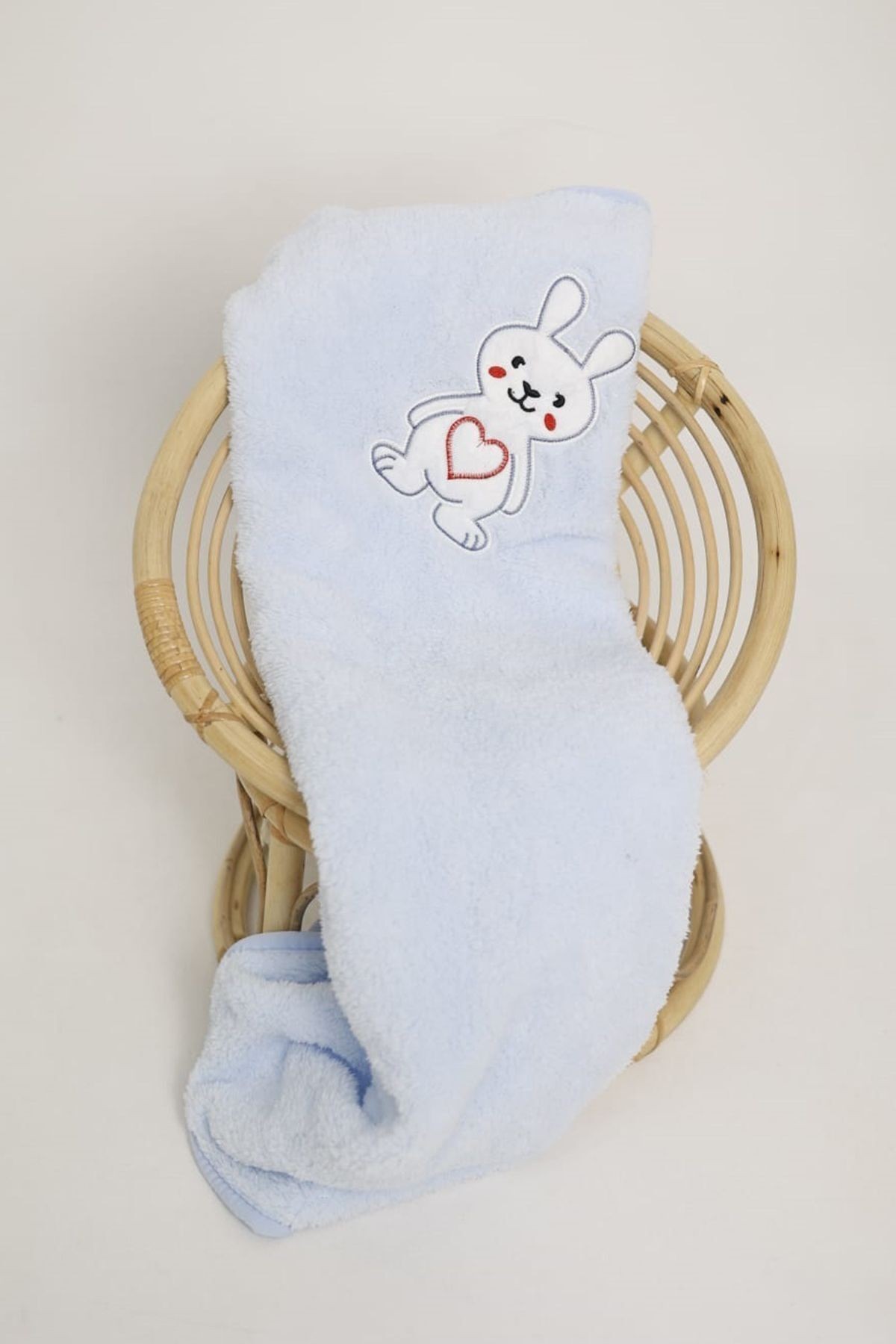 Nakışlı Bebek Battaniyesi Yumuşak Wellsoft Peluş 90x100cm Çocuk Yenidoğan