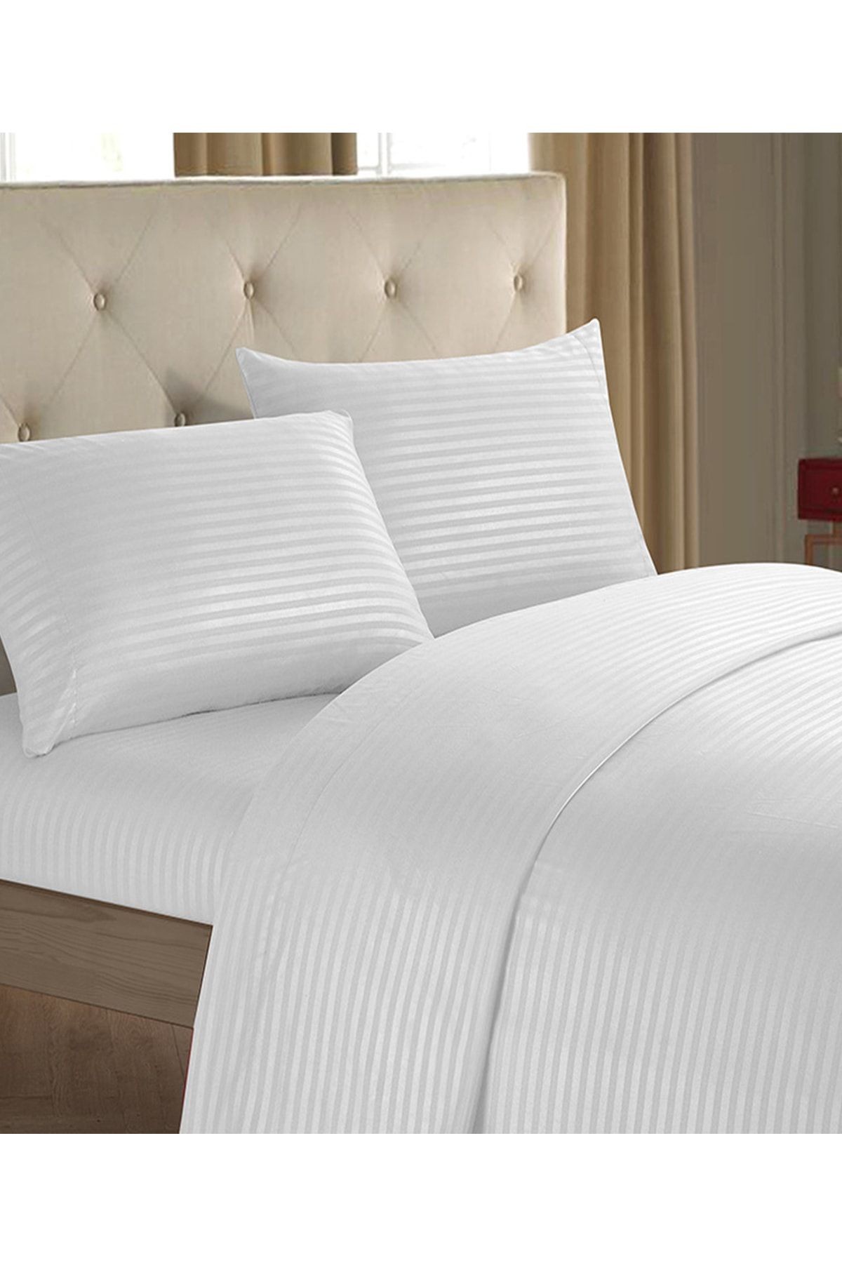 Line Pamuklu Nevresim Takımı 4 Parça Çizgili Nevresim Seti | Otel Nevresim