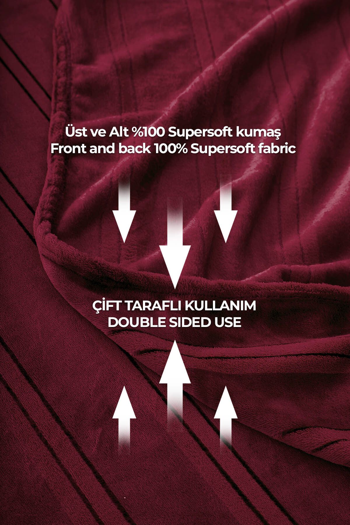 Mayer Supersoft Yumuşak Tek Kişilik Battaniye Yatak Örtüsü 150x230 Cm