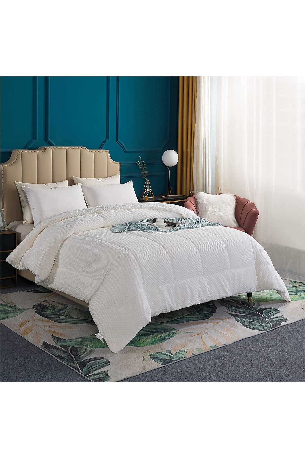 Ultra Yumuşak Çift Taraflı Wellsoft Peluş Yorgan Çift Kişilik (BATTANİYE/NEVRESİM) 200x220