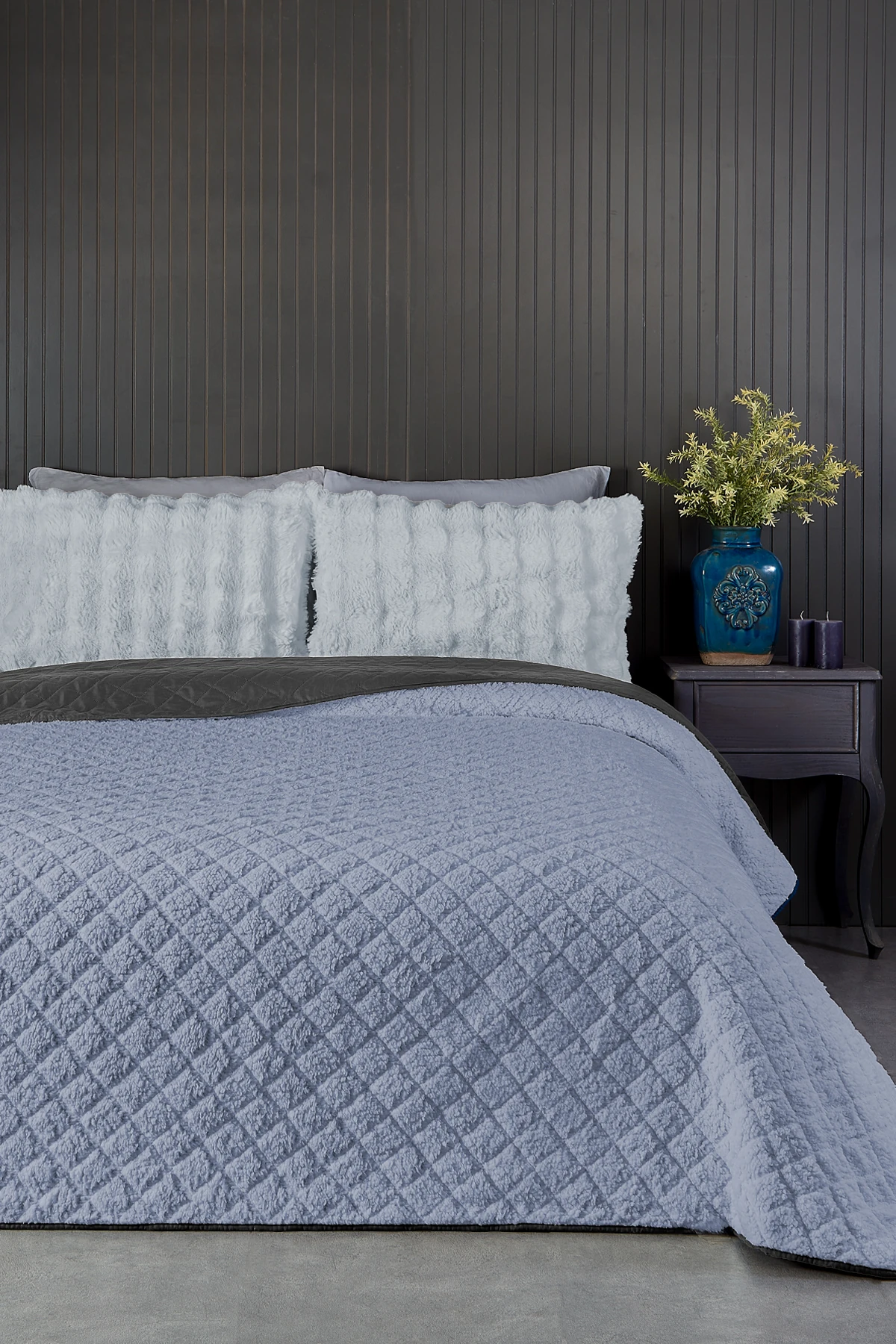 Premium Peluş Tek Kişilik Çok Amaçlı Yatak Örtüsü 160x220 Çift Taraflı Yumuşak Battaniye Pike