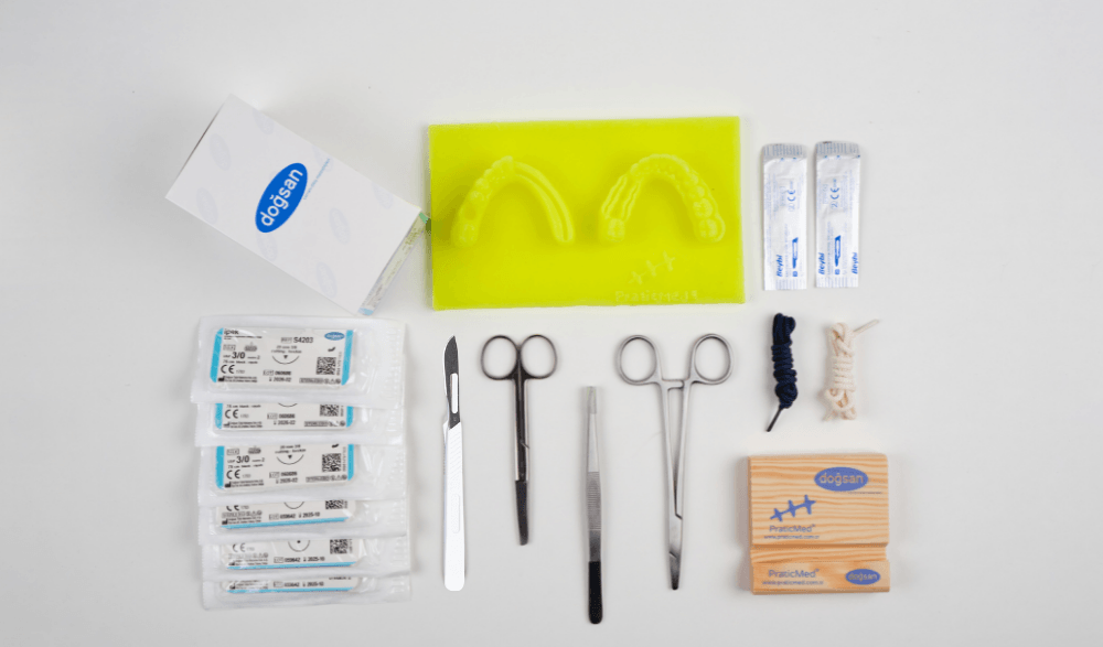 Eco Dental Suture Flap Closure Training Kit - Yellow Pad