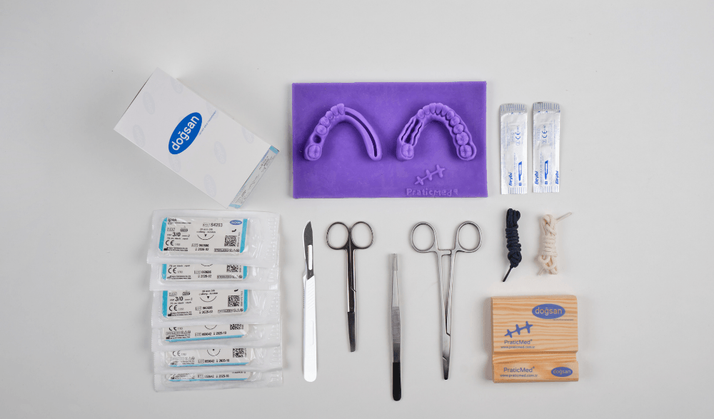 Eco Dental Suture Flap Closure Training Kit - Purple