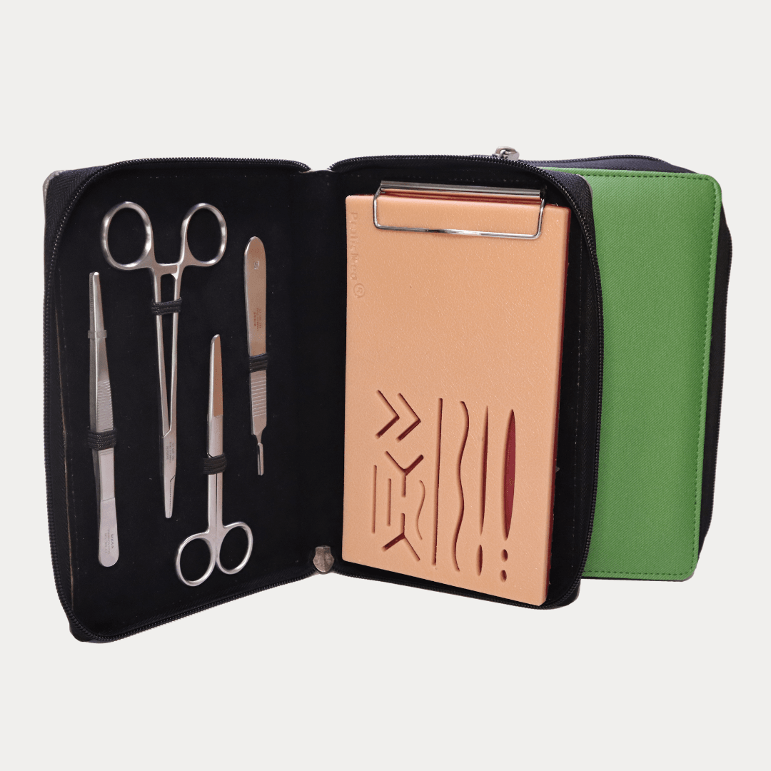 Suture Ligature Anastomosis Training Kit (Customization Bag)  - Yeşil - Kesikli