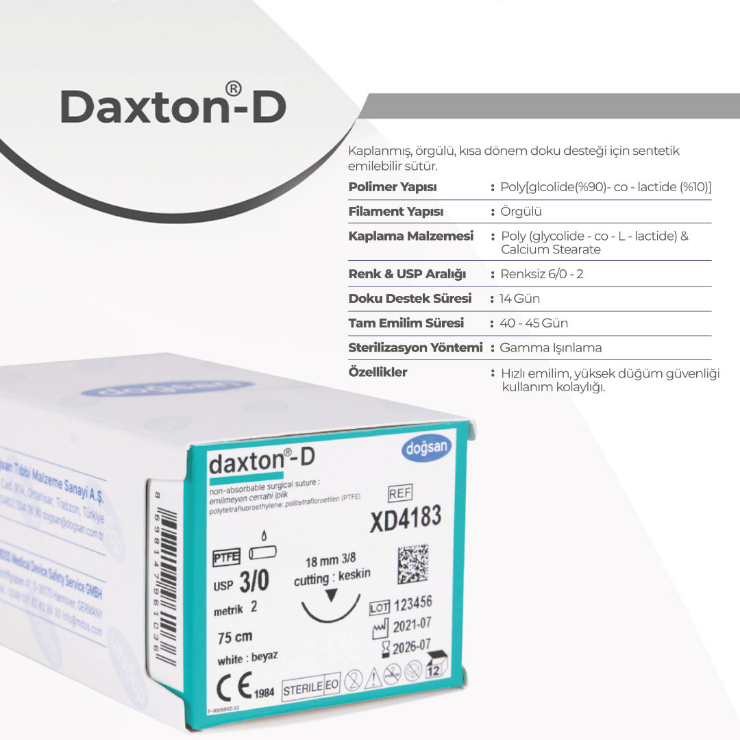 Daxton PTFE Teflon Sütür - Doğsan
