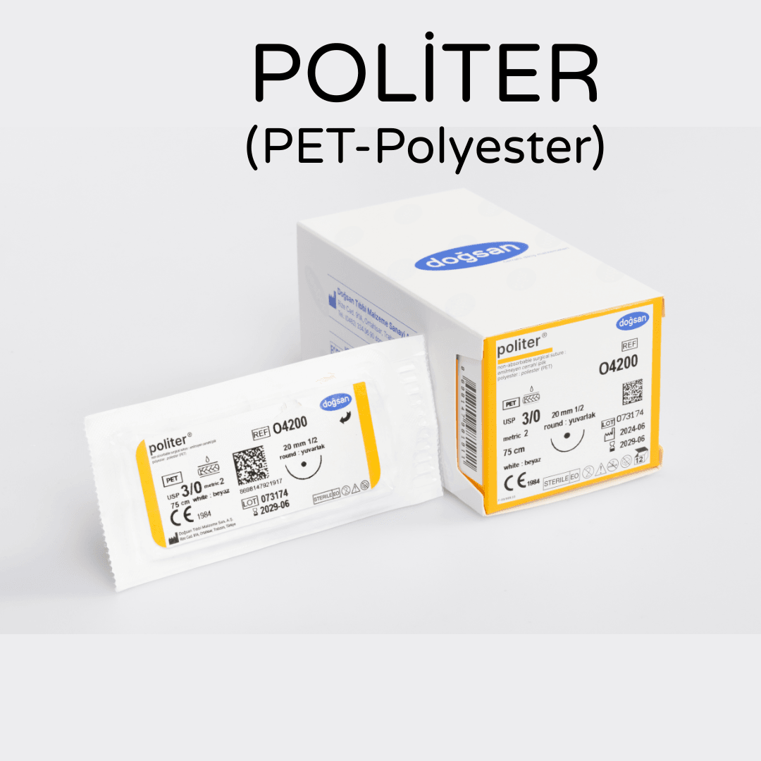 Politer PET (Polyester) Sütür - Doğsan