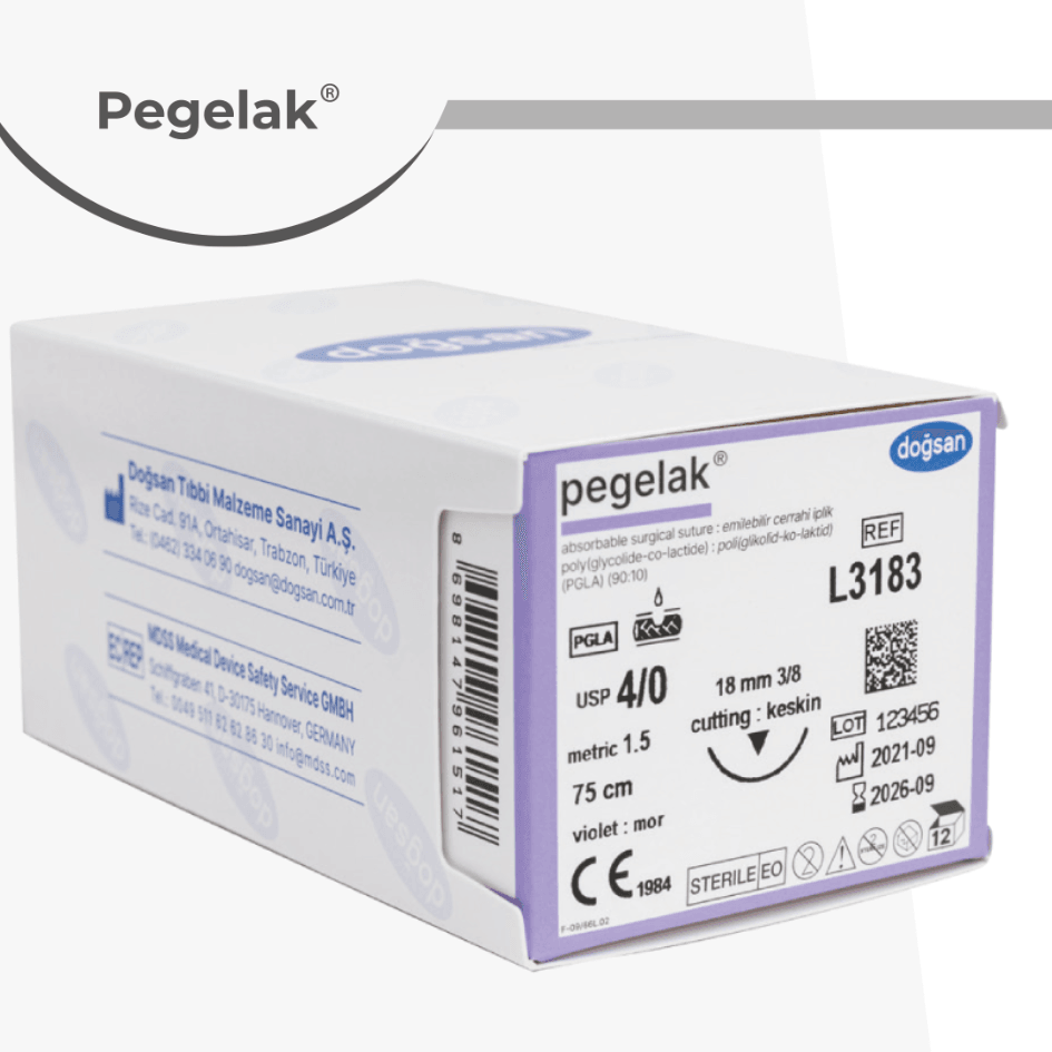 Pegelak PGLA (Poliglikolid Laktik Asit) Sütür - Doğsan