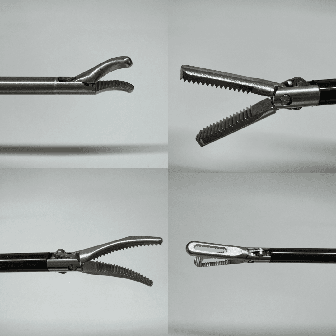 Laparoscopic Instruments - Plastic Handle - Full Set (4pcs - Needle Holder & Grasper & Disscetor & Scissors )