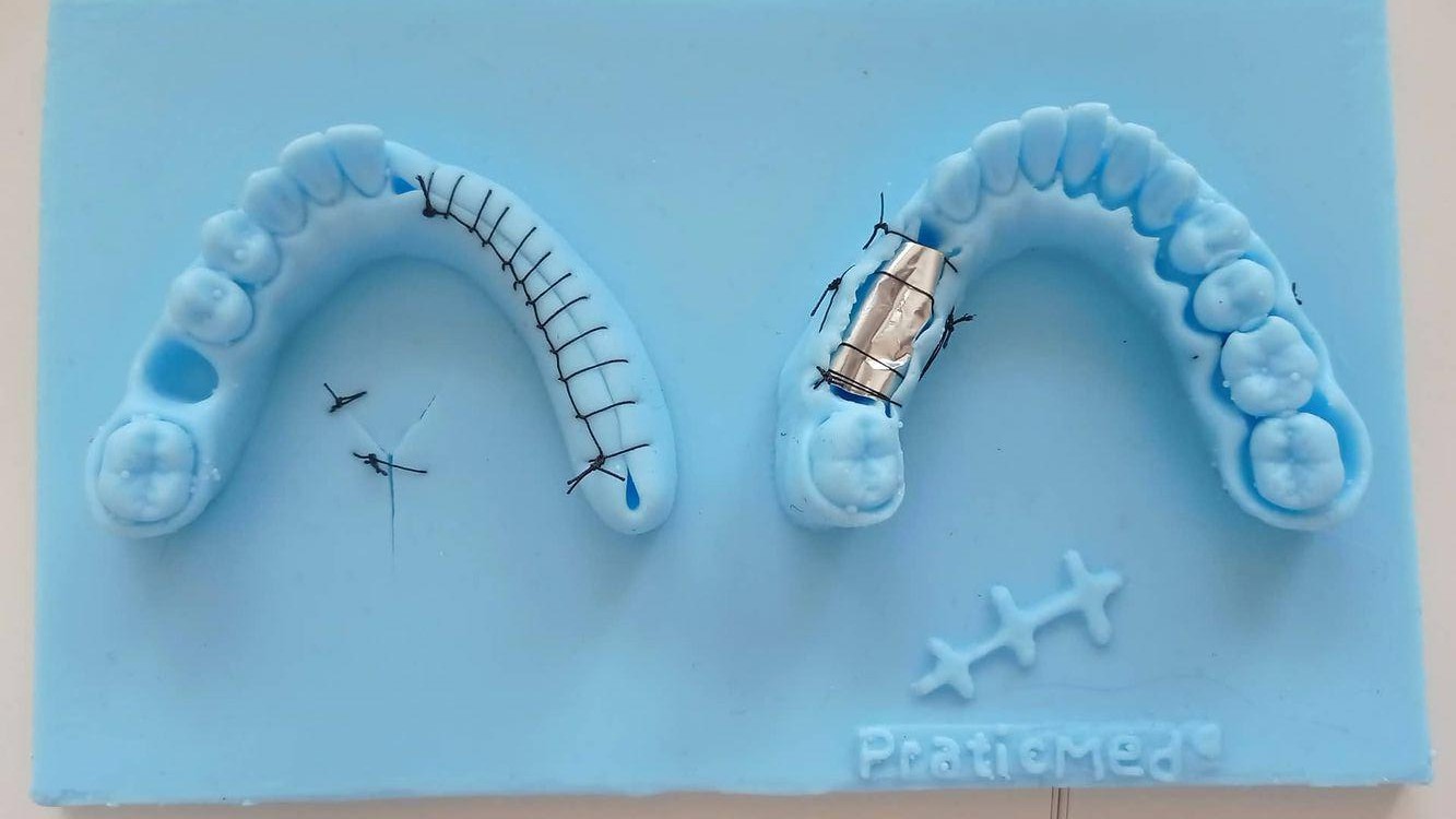 Sütür Eğitim Pedi - Diş Hekimliği - PraticMed - Mavi
