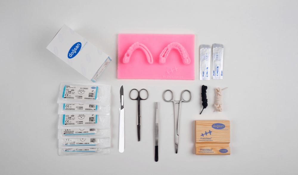 Eco Dental Suture Flap Closure Training Kit - Pink Pad