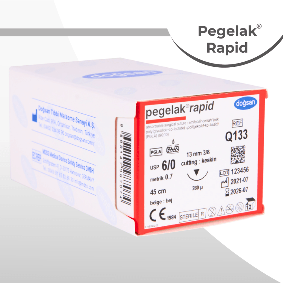 Pegelak Rapid PGLA (Poliglikolid ko laktid) Sütür - Doğsan