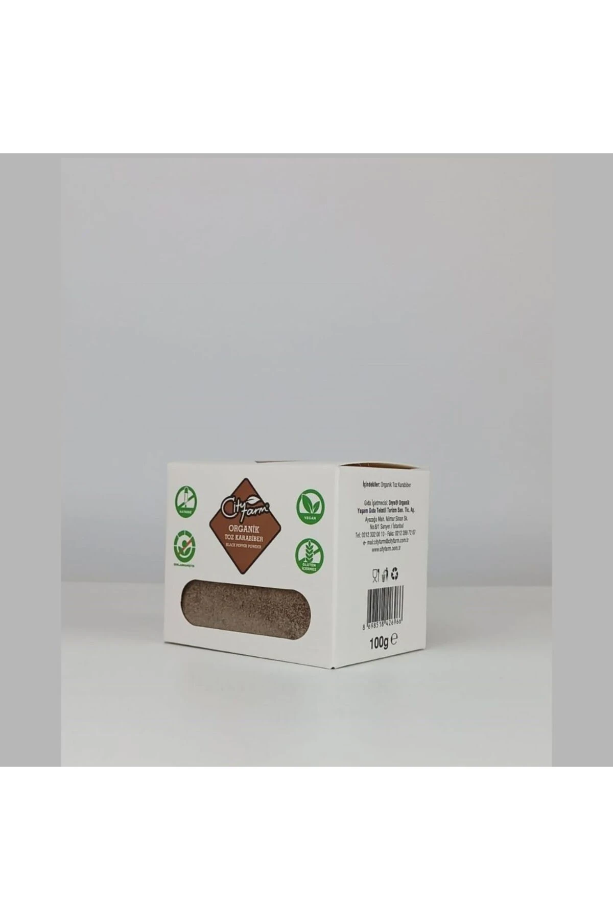 CİTY FARM ORGANİK KARABİBER 100 GRAM