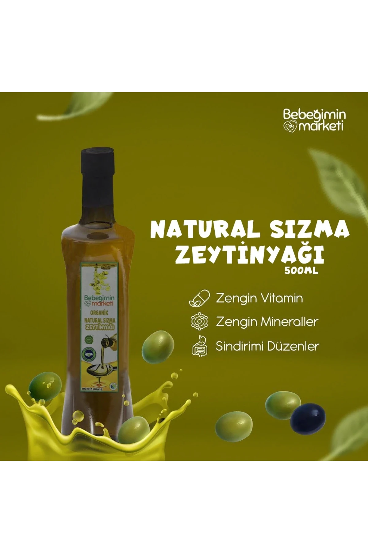 NATURAL SIZMA ZEYTİN YAĞI 500 ML