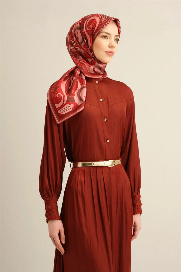 ARMİNE Sura İpek Eşarp 2025 Nostaji Yaz 9323D 86