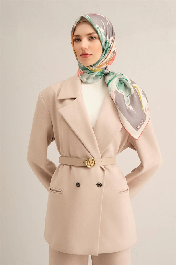 ARMİNE Sura İpek Eşarp 2025 Nostaji Yaz 9337D 01 