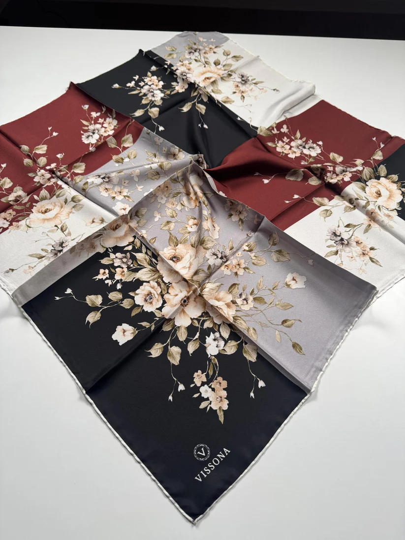 VİSSONA Twill İpek Eşarp