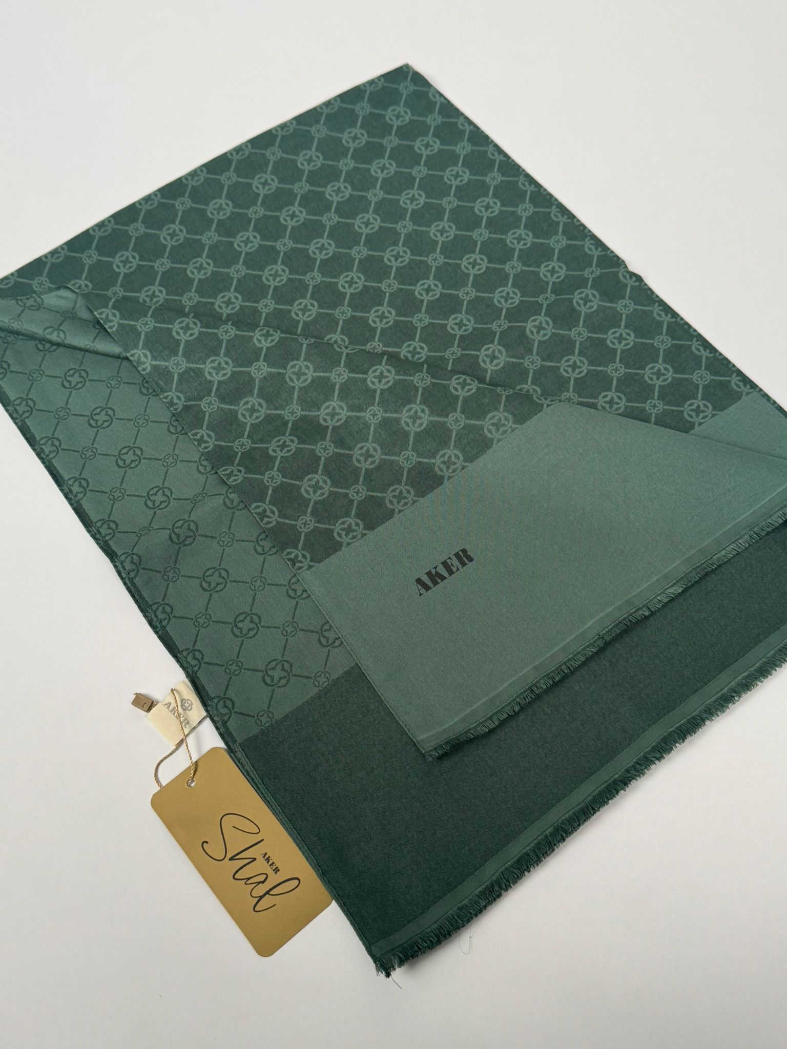 AKER Elegance Monogram Şal 953