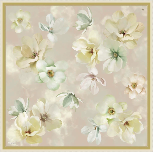 ARMİME Sura İpek Eşarp 2025 Nostaji Yaz 9305D 33