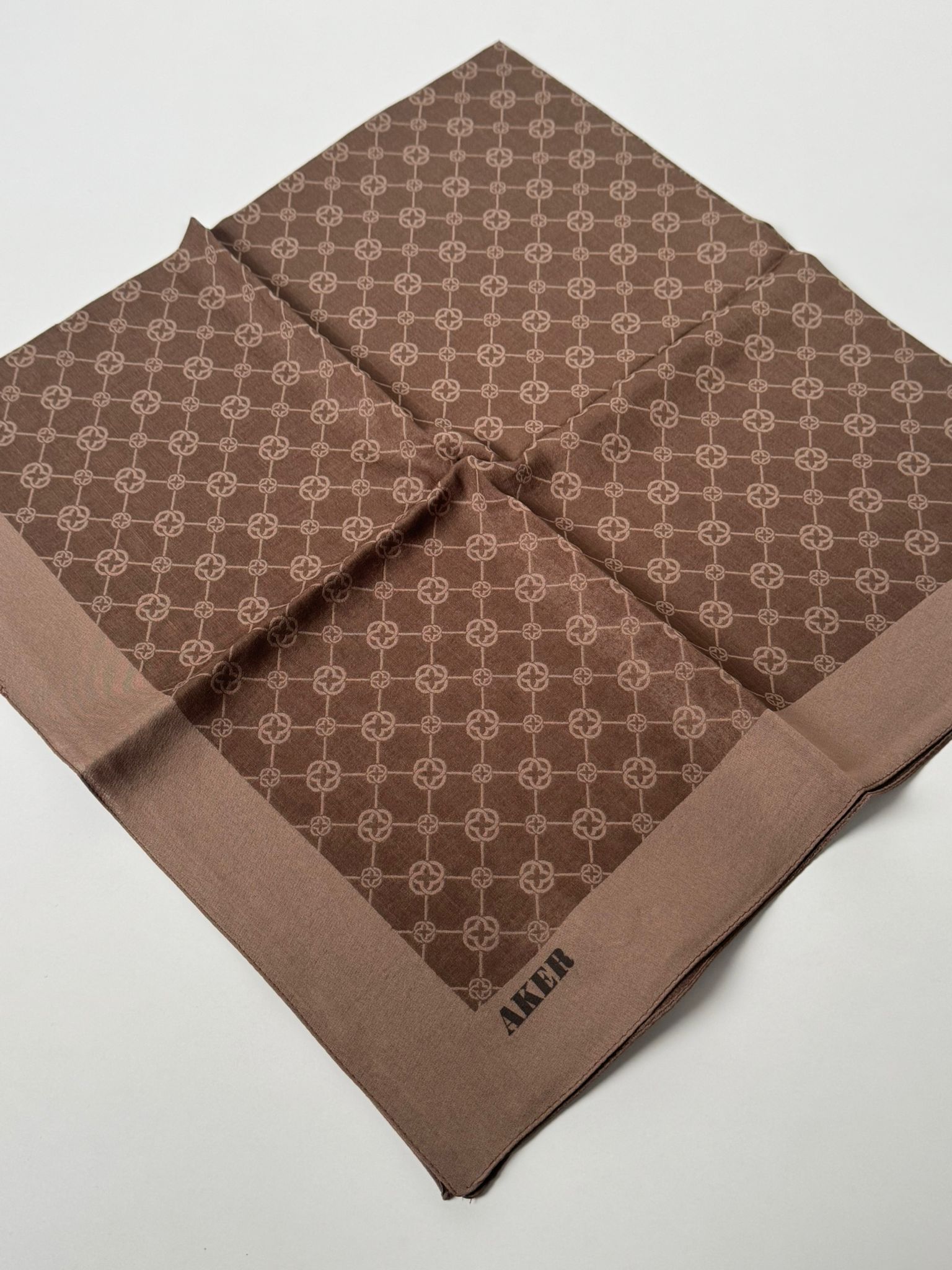 AKER Elegance Monogram Eşarp 932