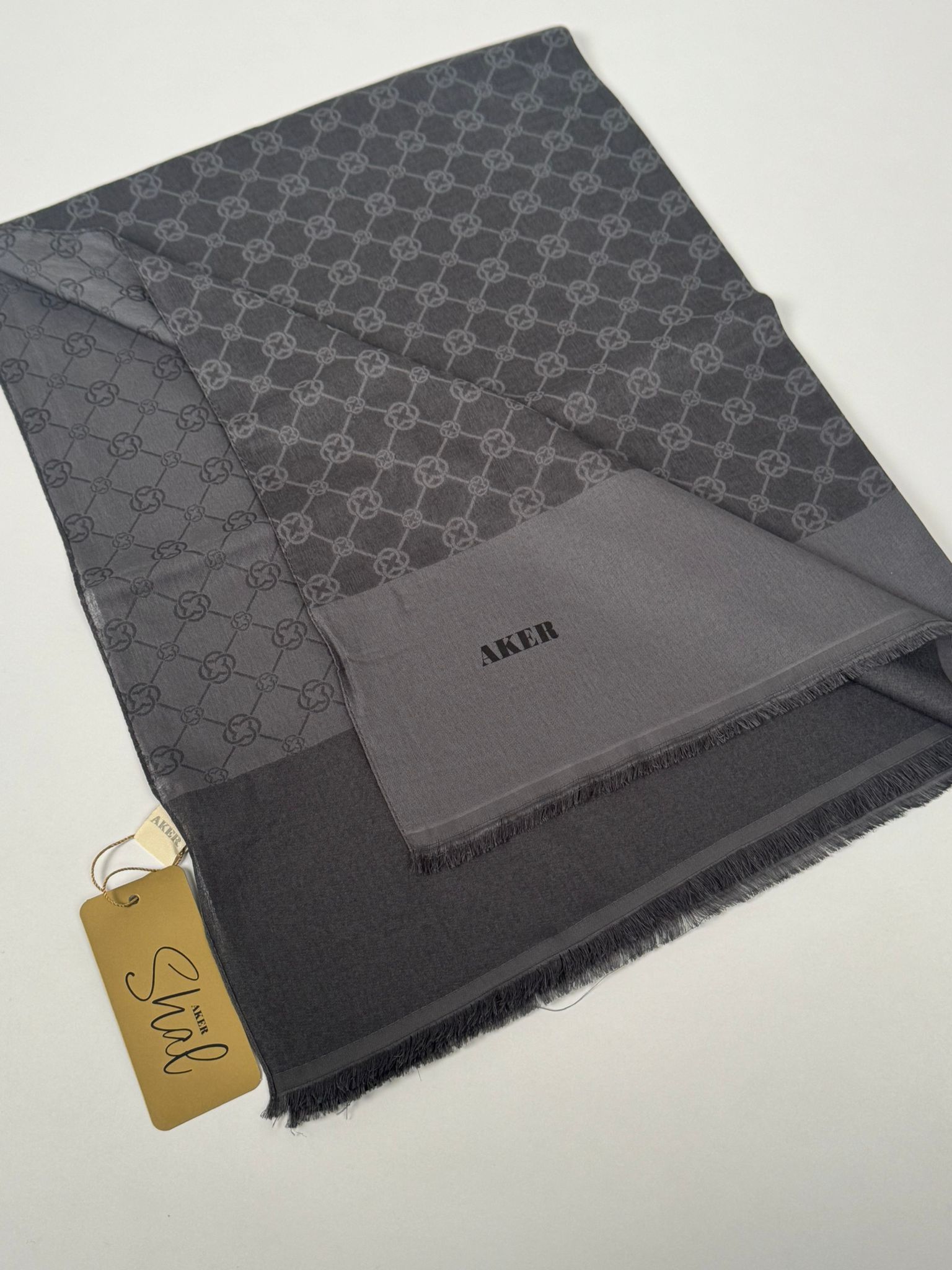 AKER Elegance Monogram Şal 913
