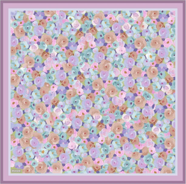 ARMİNE Sura İpek Eşarp 2025 Nostaji Yaz 9300D 06