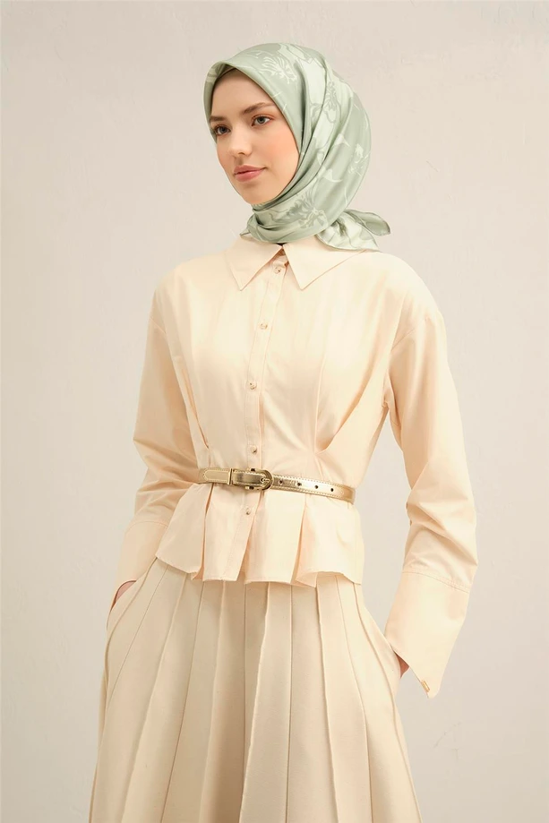 ARMİNE Sura İpek Eşarp 2025 Nostaji Yaz 9344D 37