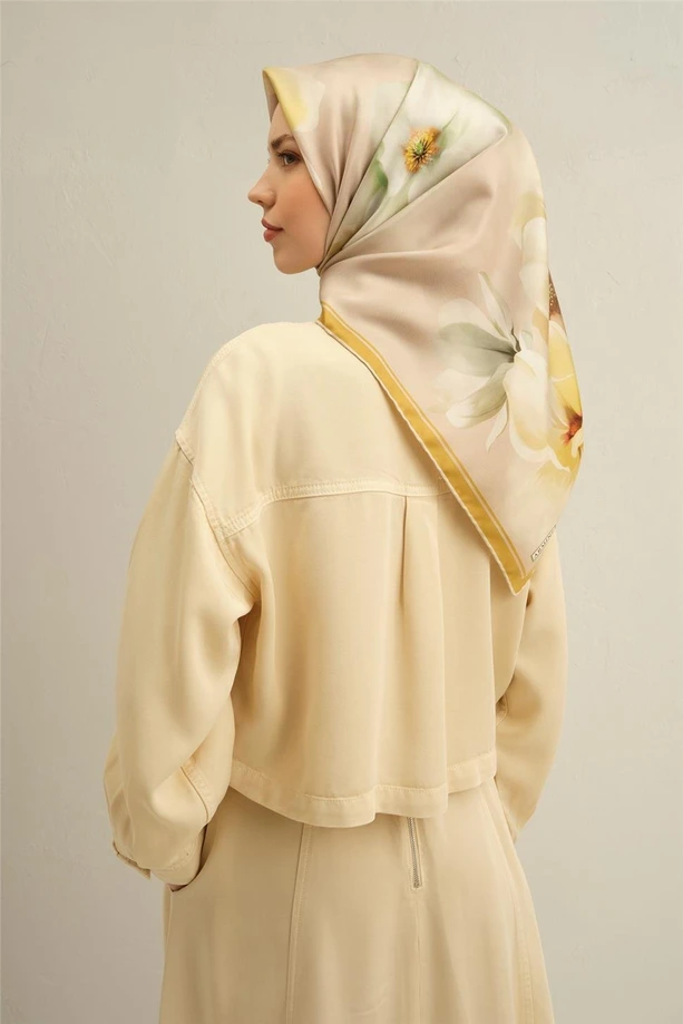 ARMİME Sura İpek Eşarp 2025 Nostaji Yaz 9305D 33