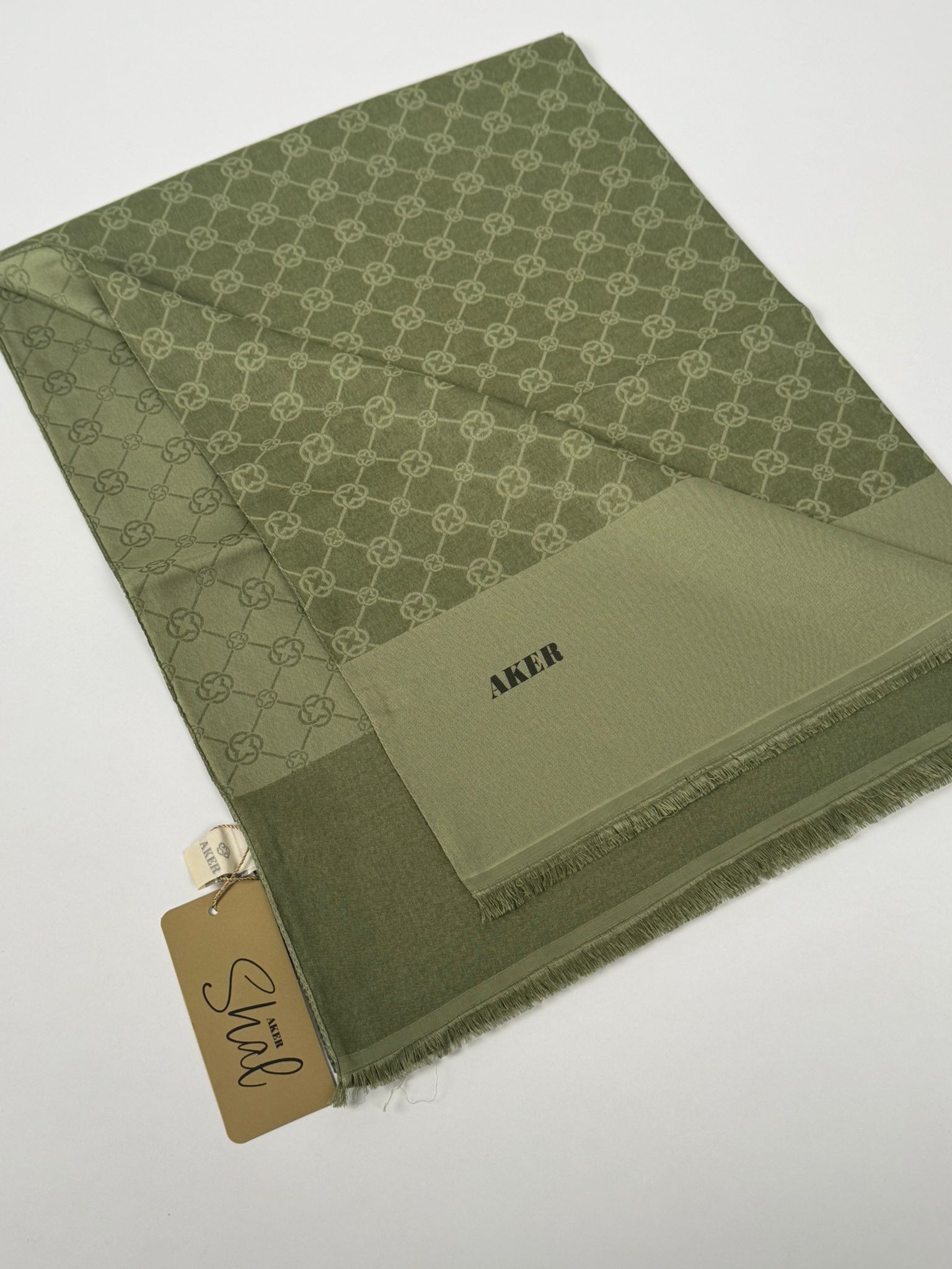 AKER Elegance Monogram Şal 952