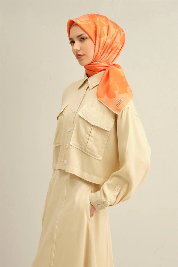 ARMİNE Sura İpek Eşarp 2025 Nostaji Yaz 9344D 36