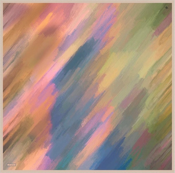 ARMİNE Sura İpek Eşarp 2025 Nostaji Yaz 9308D 09