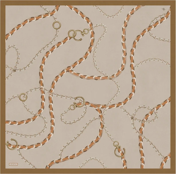 ARMİNE Sura İpek Eşarp 2025 Nostaji Yaz 9346D 38