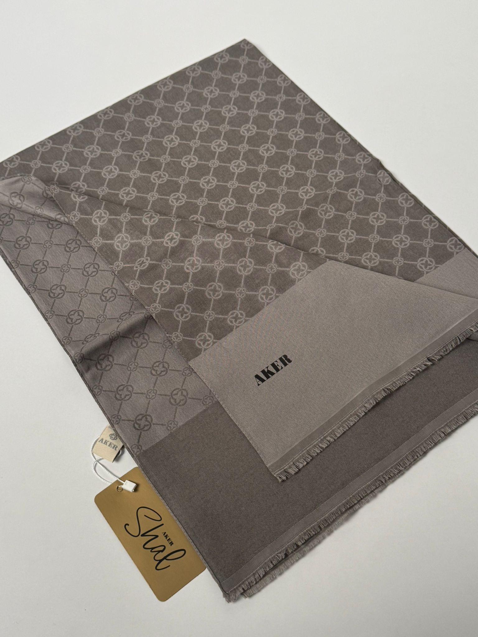 AKER Elegance Monogram Şal 975
