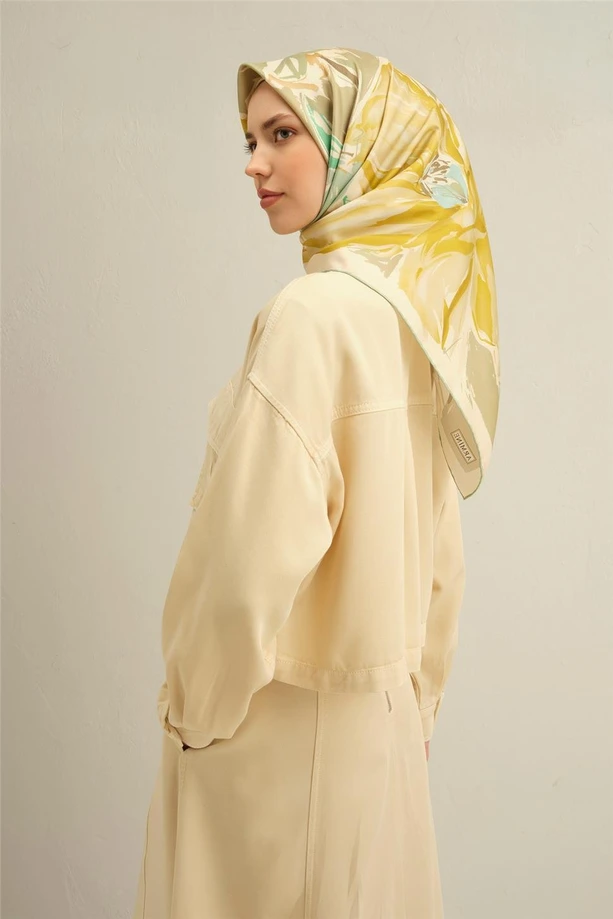 ARMİNE Sura İpek Eşarp 2025 Nostaji Yaz 9337D 83