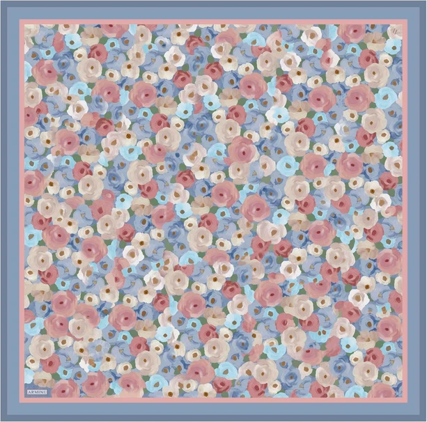 ARMİNE Sura İpek Eşarp 2025 Nostaji Yaz 9300D 02