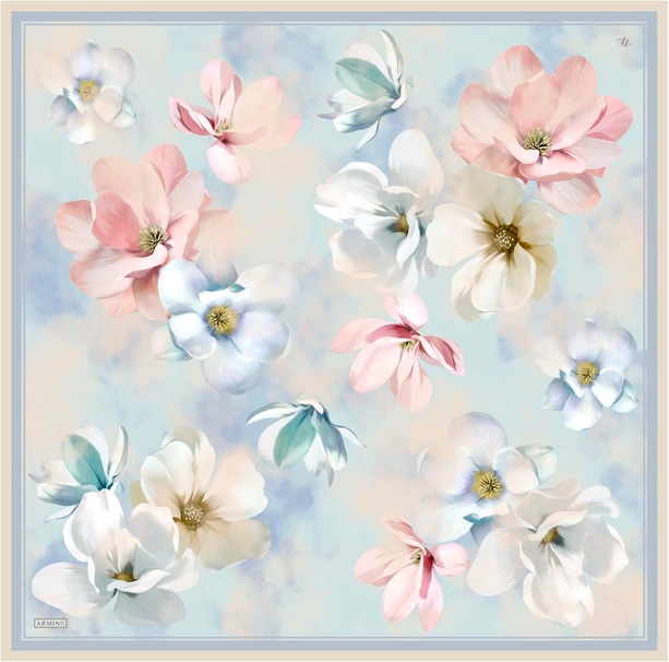 ARMİNE Sura İpek Eşarp 2025 Nostaji Yaz 9305D 80