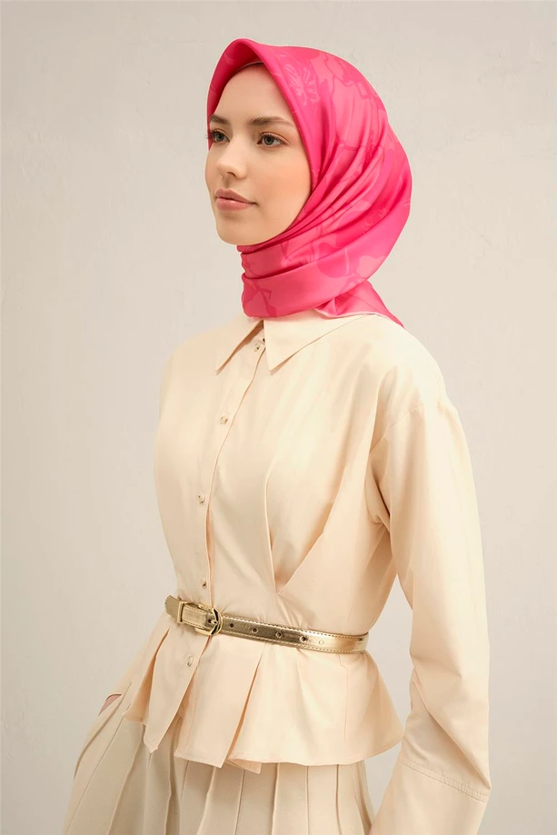 ARMİNE Sura İpek Eşarp 2025 Nostaji Yaz 9344D 30 