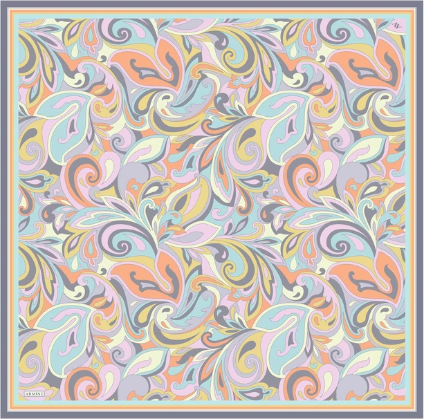 ARMİNE Sura İpek Eşarp 2025 Nostaji Yaz 9323D 81