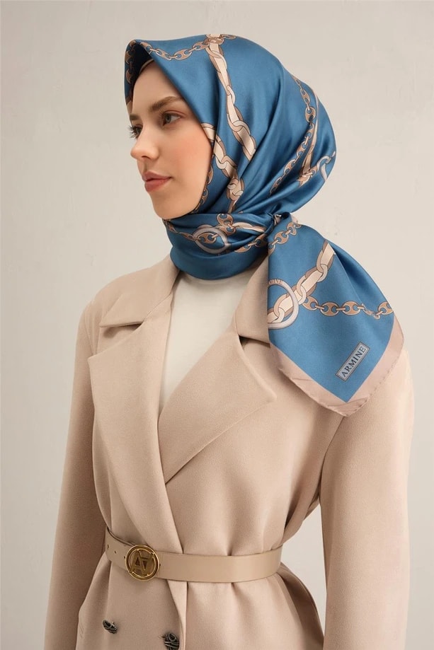 ARMİNE Sura İpek Eşarp 2025 Nostaji Yaz 9346D 10
