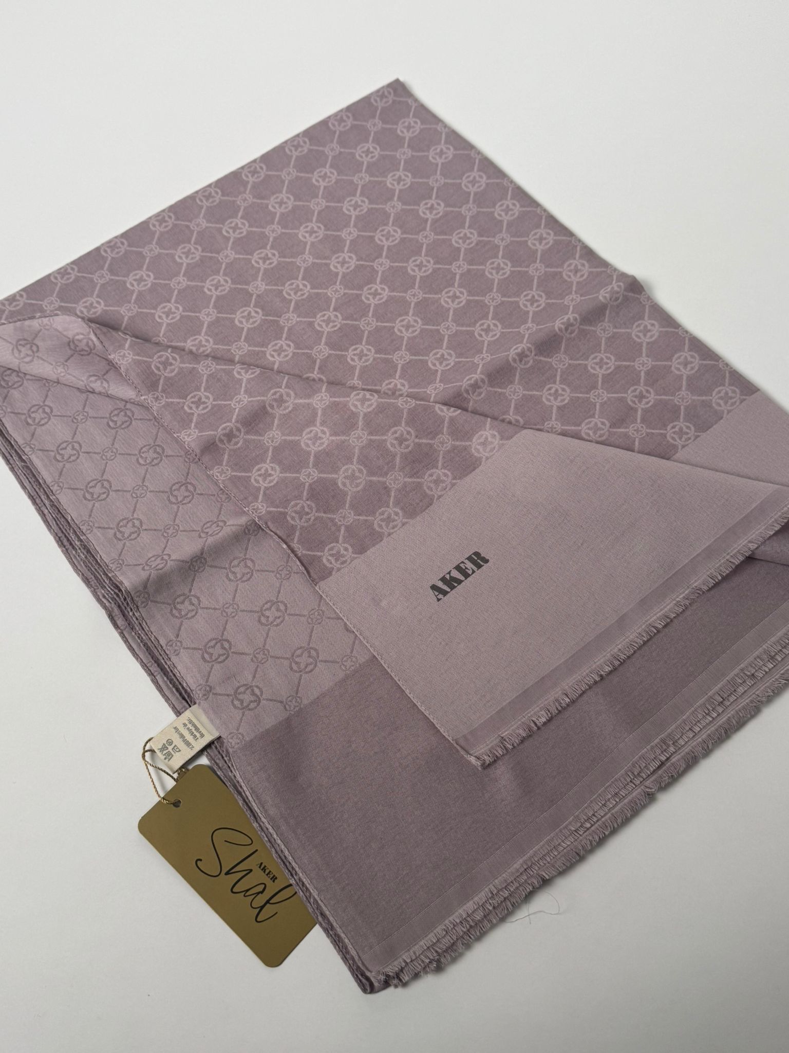 AKER Elegance Monogram Şal 991