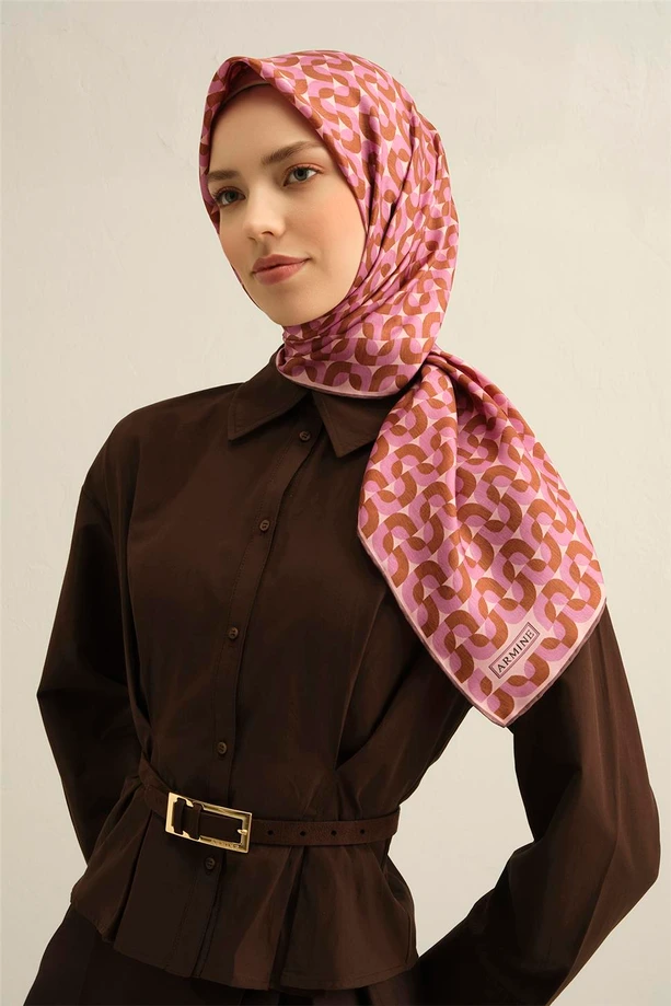 ARMİNE Sura İpek Eşarp 2025 Nostaji Yaz 9321D 31